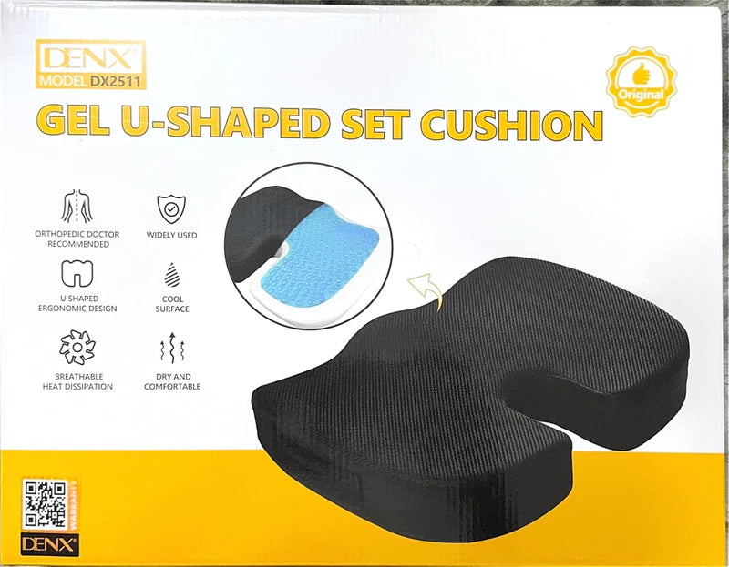 DENX Gel U-Shaped Seat Cushion  وسادة جل دنكس على شكل U للجلوس