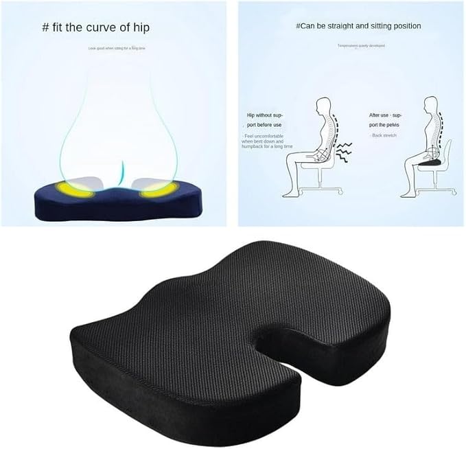 DENX Gel U-Shaped Seat Cushion  وسادة جل دنكس على شكل U للجلوس